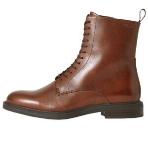 LIKE NEW Vagabond Amina Leather Lace-Up Boot Brown size 8/38 New In Box
